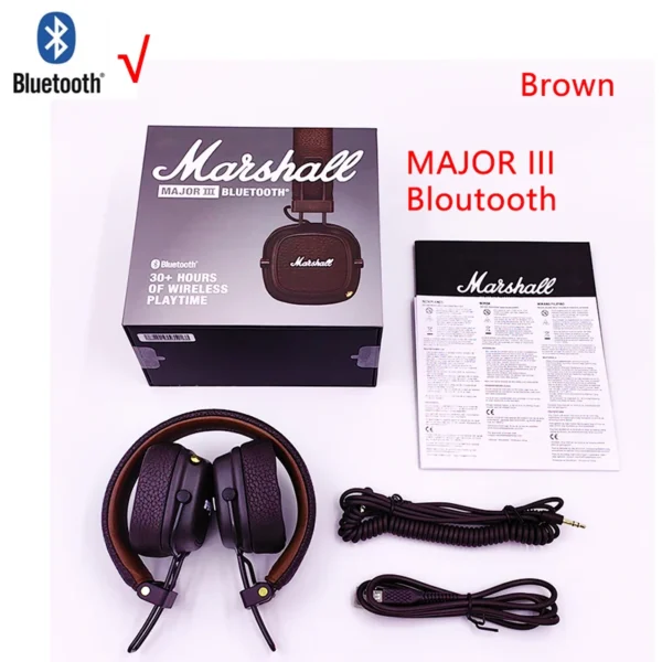 Marshall Major III 3 Wireless/Wired Headphones con microfono - Image 7